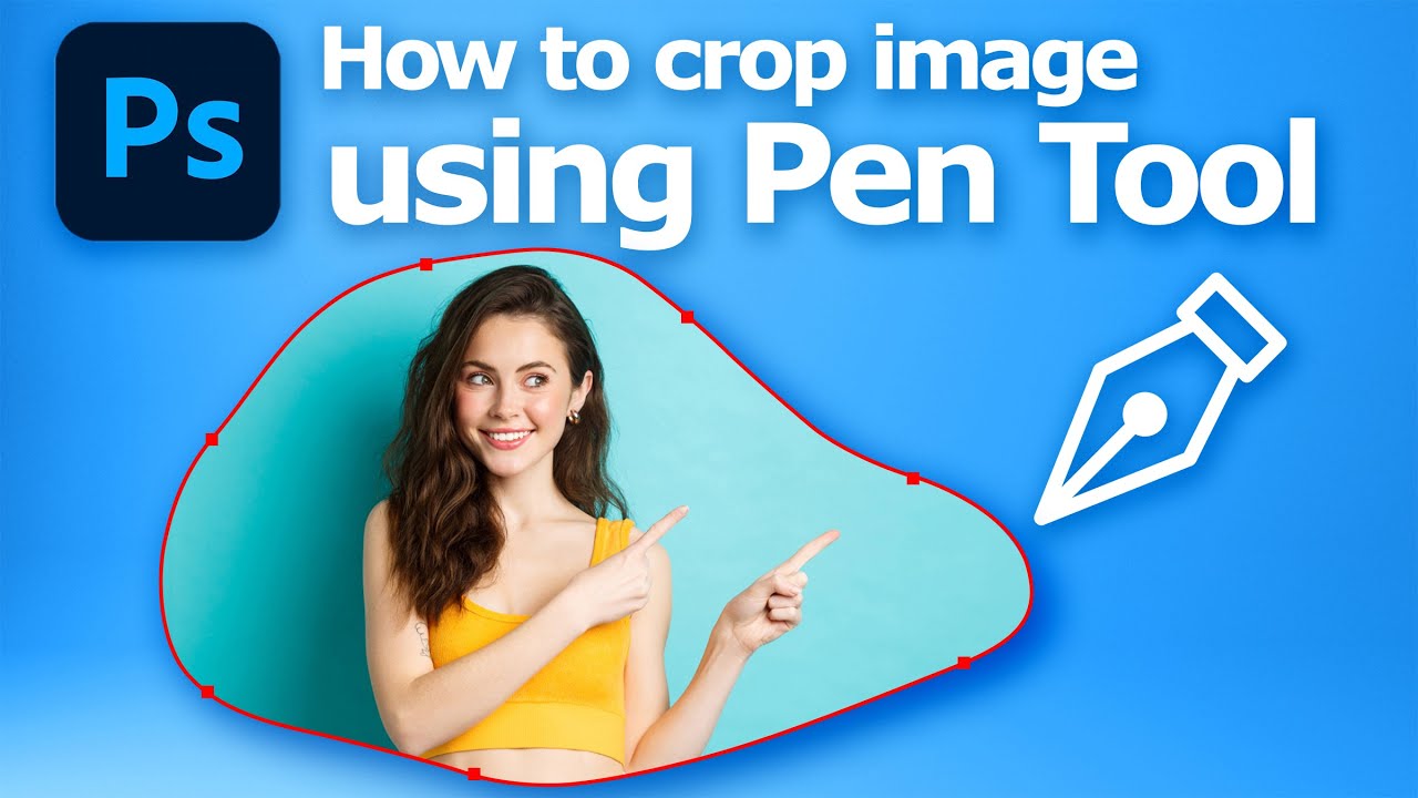 How to crop image in Photoshop using pen tool