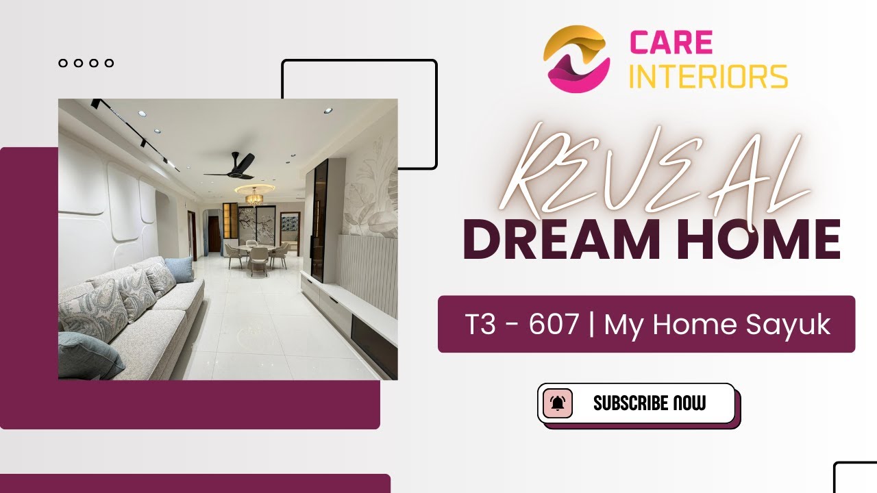 T3 – 607 My Home Sayuk Interior Design | Home Interiors in Hyderabad | Care Interiors Walkthrough