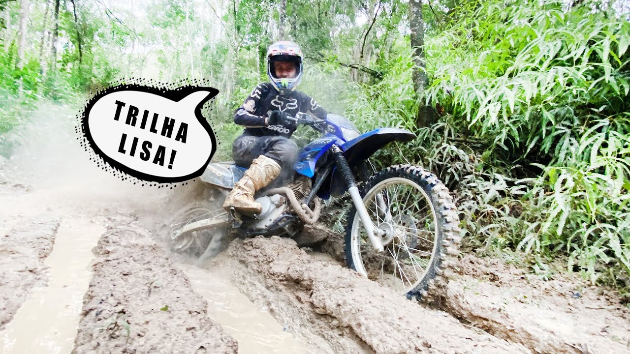 TRILHA DE MOTO NA CHUVA, LISA DEMAIS!