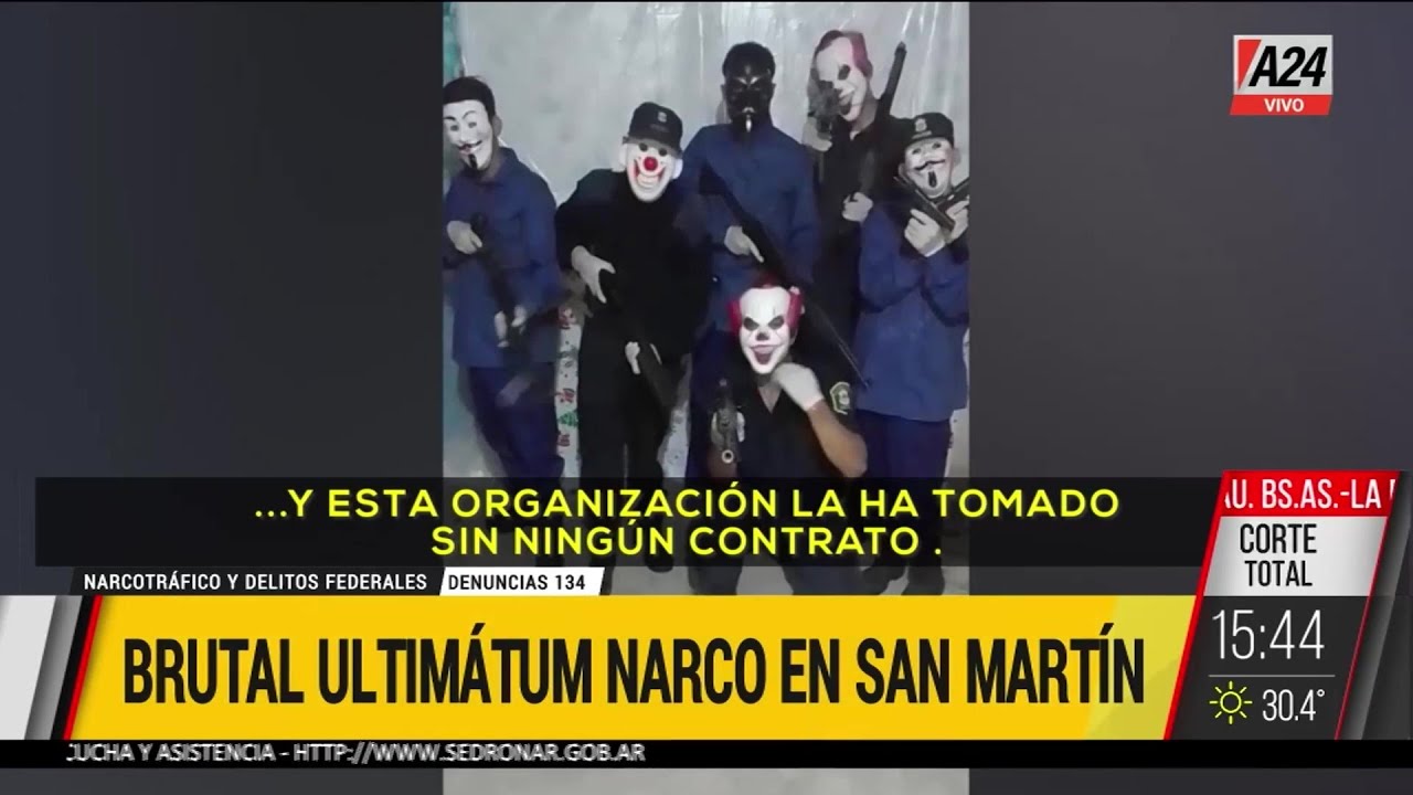 🔴 Brutal ultimátum narco  en San Martín: 
