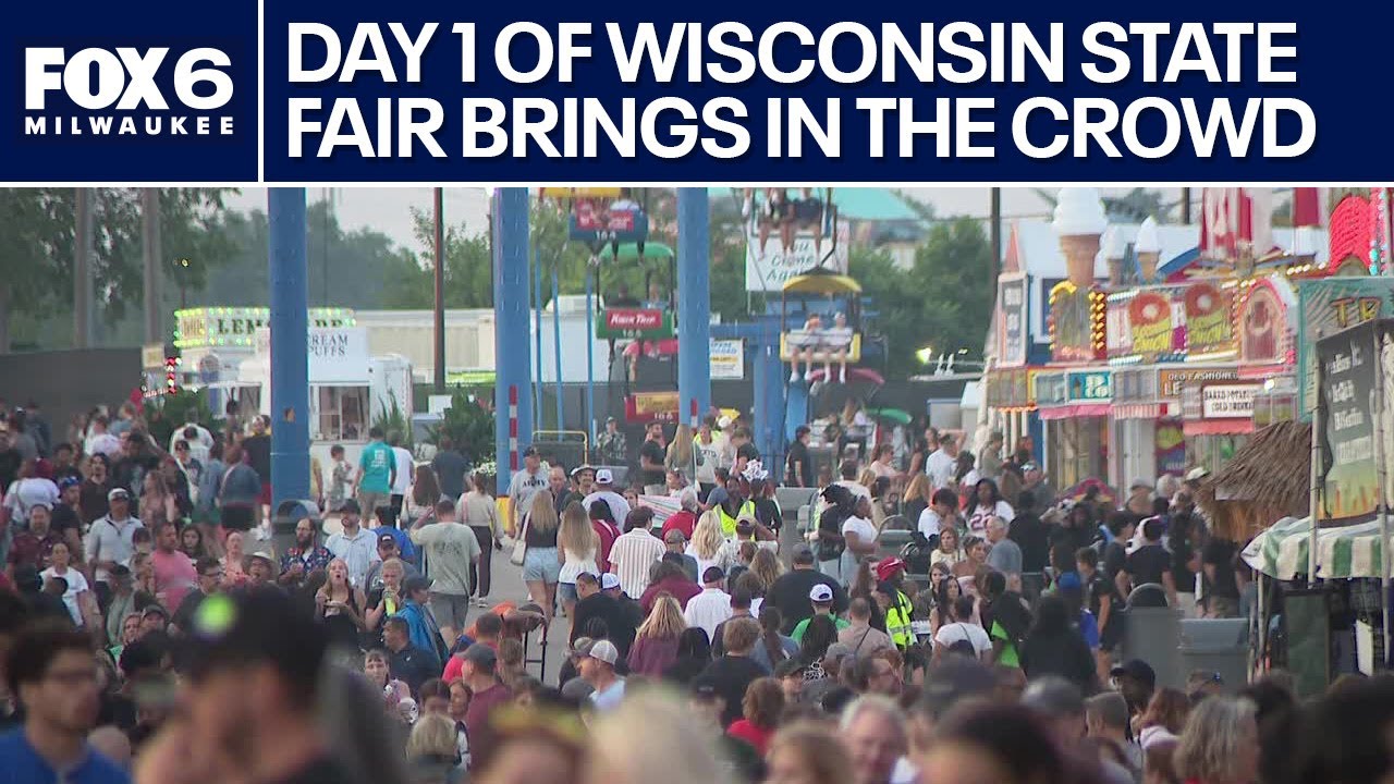 Wisconsin State Fair's first day sees major turnout | FOX6 News Milwaukee