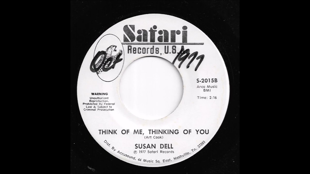 Susan Dell  - Think Of Me, Thinking Of You
