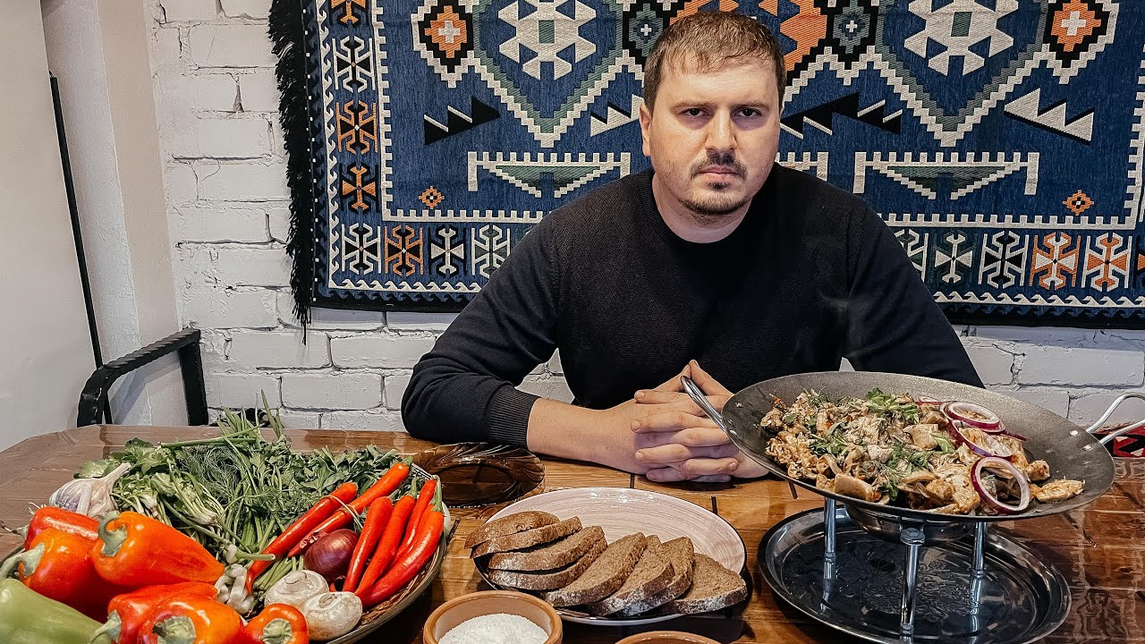 ТРЕБУХА по ДАГЕСТАНСКИ/Жаркое из требухи/ требуха в казане/рубец/говяжий желудок/рынок МАНАС