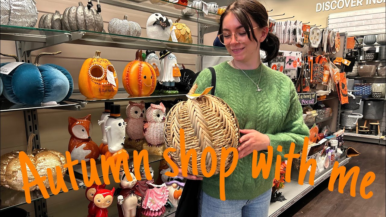 Autumn shop with me || *NEW IN* Primark, Tkmaxx || cozy vlog, coffee, pumpkins, haul
