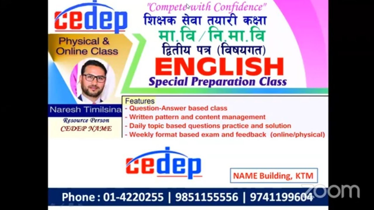 English for mavi tah secondary level subjective | mabi written papers | tsc preparation 2078 | cedep