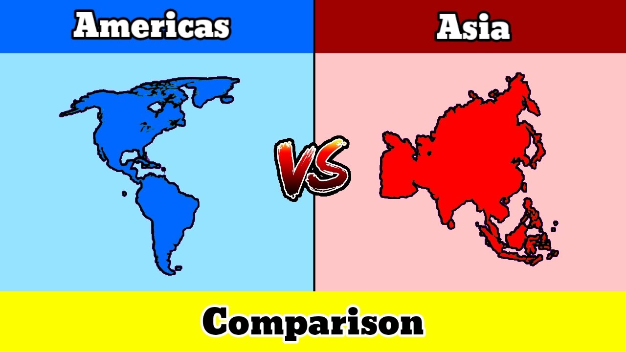 Let's Compare Americas VS Asia | Country Comparison | Data Duck