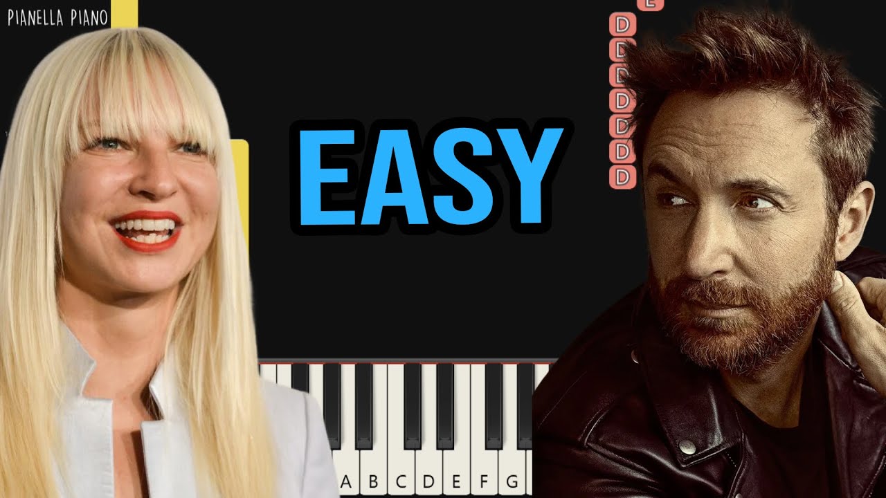 David Guetta & Sia - Beautiful People | EASY Piano Tutorial by Pianella Piano