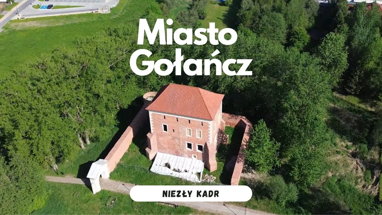 Miasto Gołańcz z lotu ptaka
