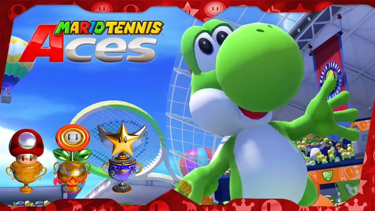 All Tournament Cups (Yoshi gameplay) | Mario Tennis Aces for Switch ᴴᴰ