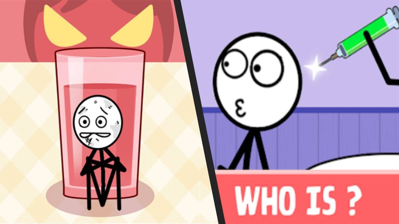HIDE ME vs FLASHBACK - All Levels New UPDATE Satisfying Double Gameplay STICKMAN Puzzle Games ios