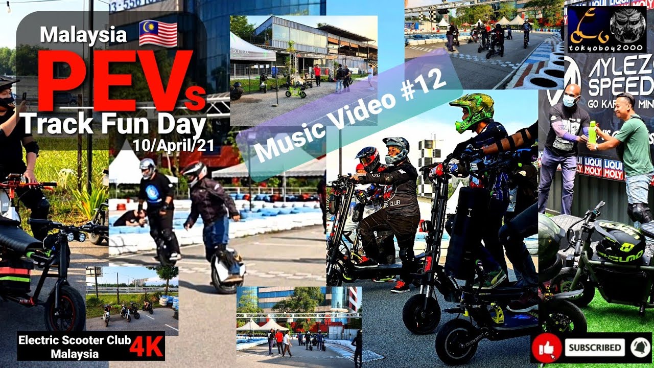 PEV Fun Track/Race Day At Aylezo Speedzone Malaysia /Electric Scooter, Fiido Modified, Euc