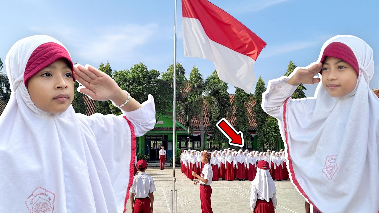 ALUNA DAN AMANDA UPACARA BENDERA DI SEKOLAH!! SPESIAL 17 AGUSTUS 2025!!