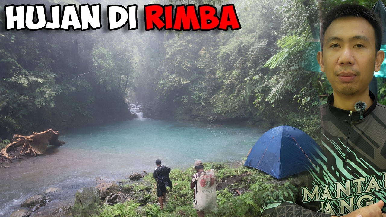 Hujan Tak Berhenti, Sungai Meluap | Fishing Camping Bermalam di Hutan