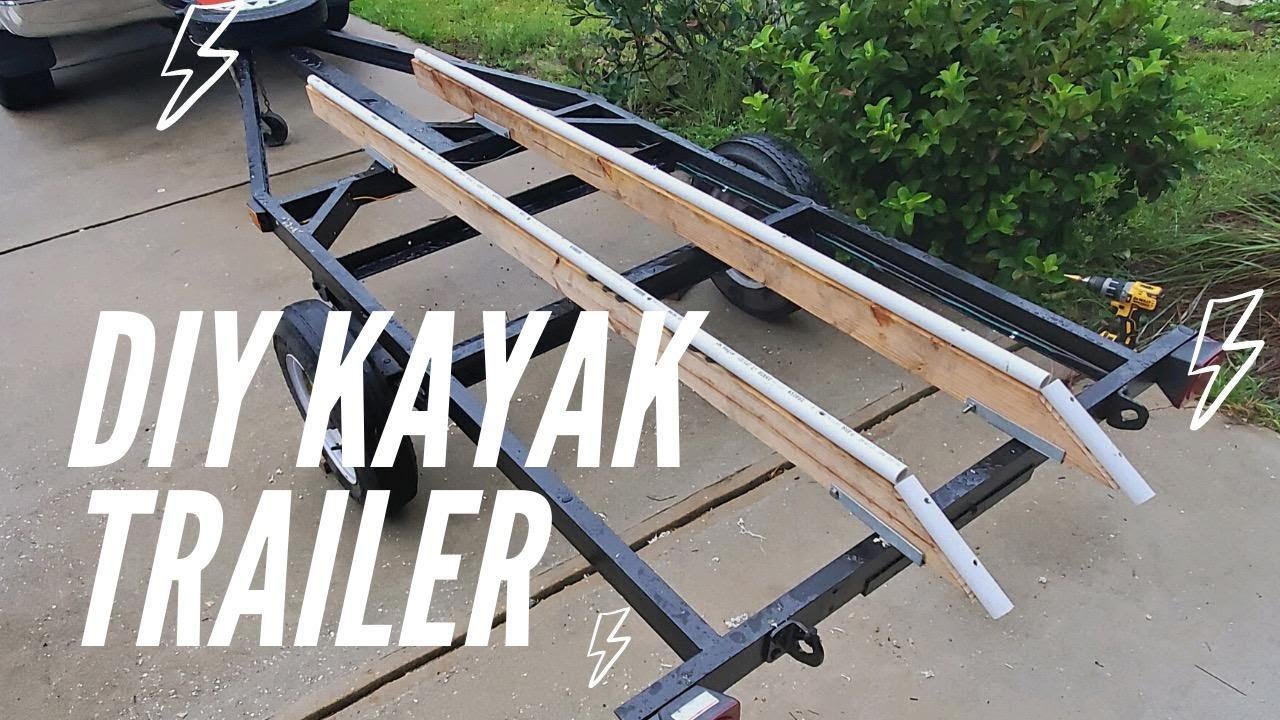 DIY KAYAK TRAILER!!- How to RESTORE an Old Trailer!!