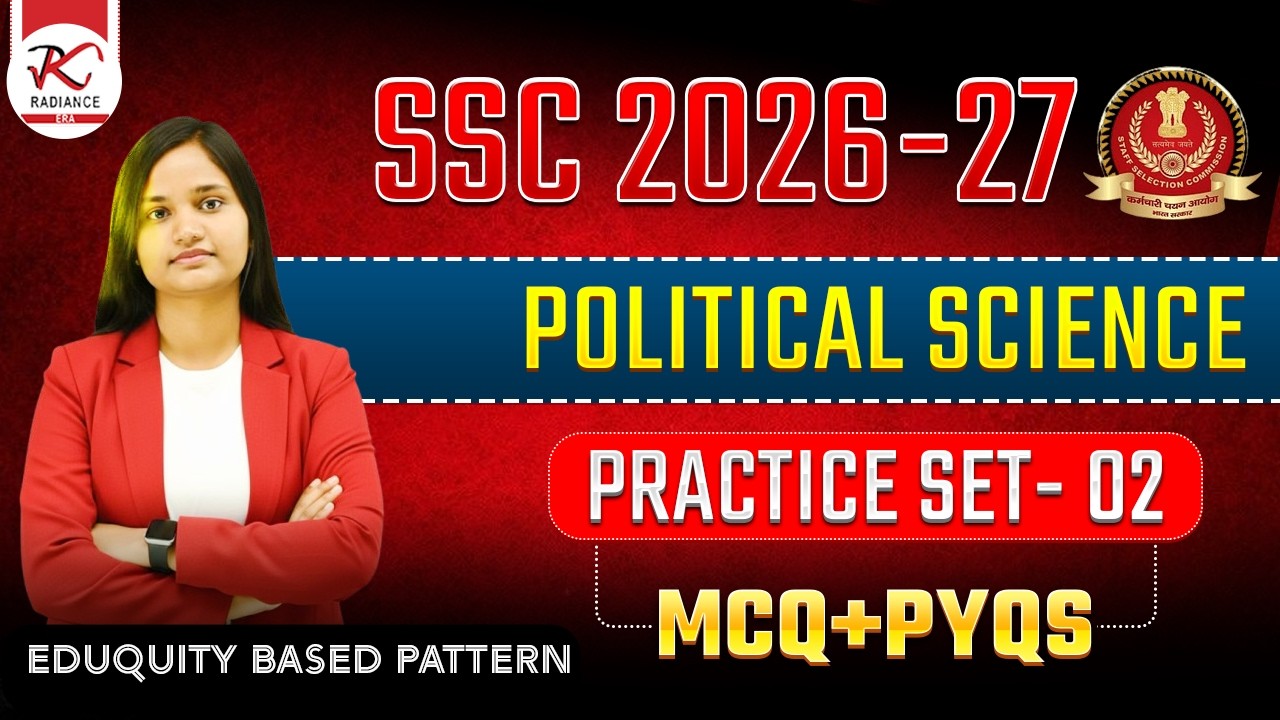 SSC STENOGRAPHER GS  2026🔥| Practice Set 2 | POLITY PYQs | #sscallexams  #ssc #radianceera