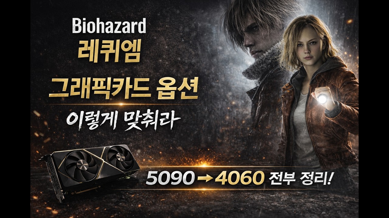 바이오하자드 레퀴엠 그래픽카드 옵션 가이드 🔥 5090부터 4060까지