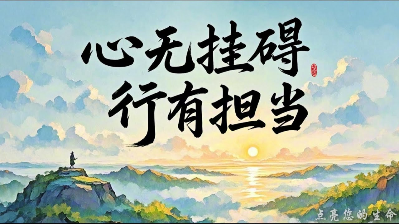 心无挂碍，行有担当