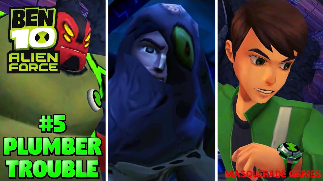 Ben 10 Alien Force: Walkthrough Part 5- Plumber Trouble