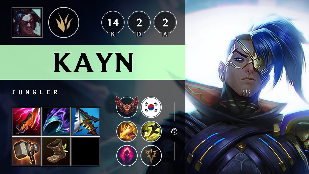 Kayn Jungle vs Karthus - KR Grandmaster Patch 25.16