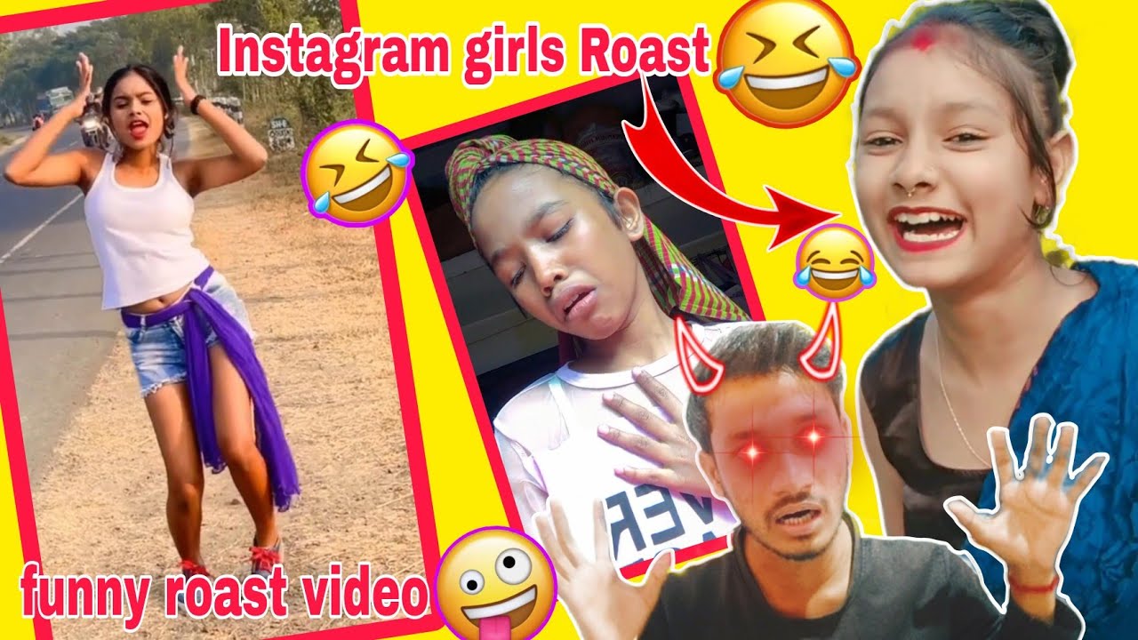 Instagram girls Roast video 😆 //instagram real Roast2023.😂bengali funny video. harami chottu roast 😆
