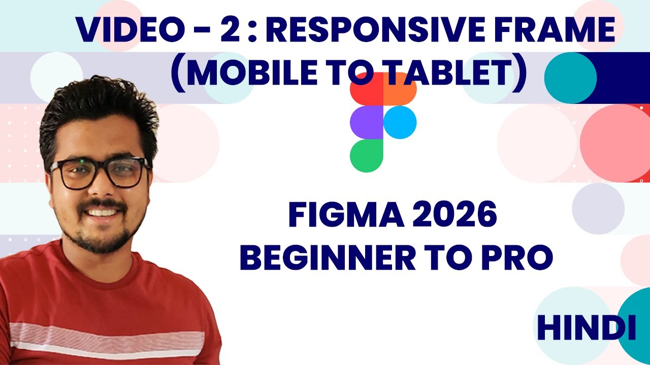 Figma Responsive Design Ep-03 | Mobile Portrait & Landscape + Tablet Design using Variables (Hindi)