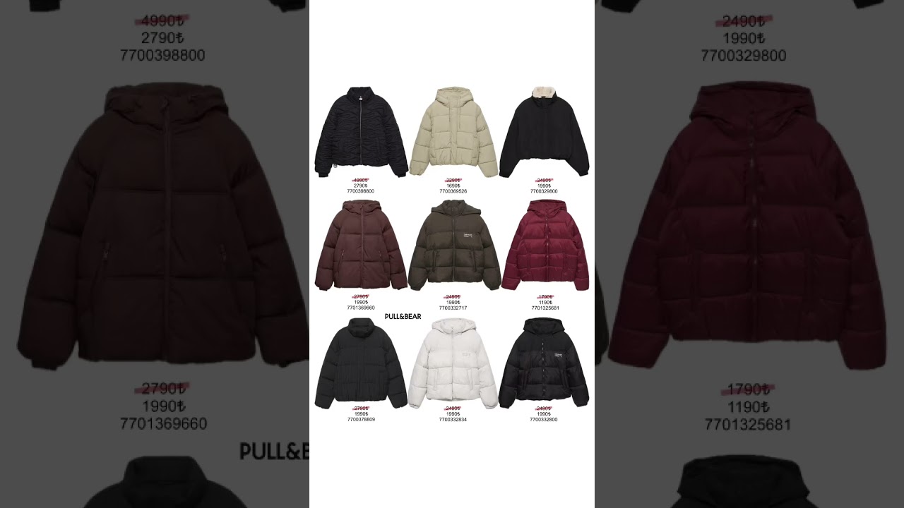 1 Ocak yarın akşam Pull&Bear uygulamasında indirime girecek montlar ♥️✨ 