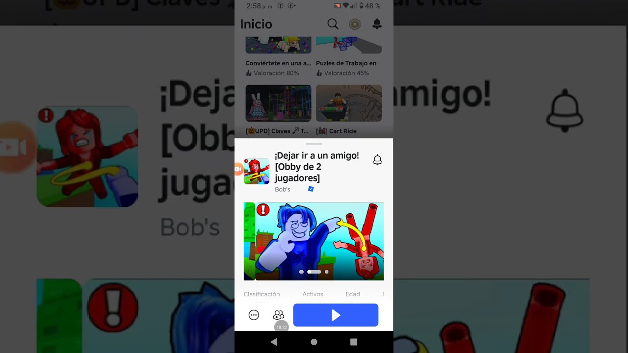 Jugando roblox 