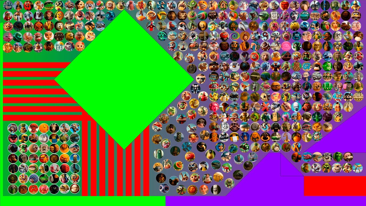 [Big Addition] All 1020 Italian Brainrot Survival Marble Race In Algodoo