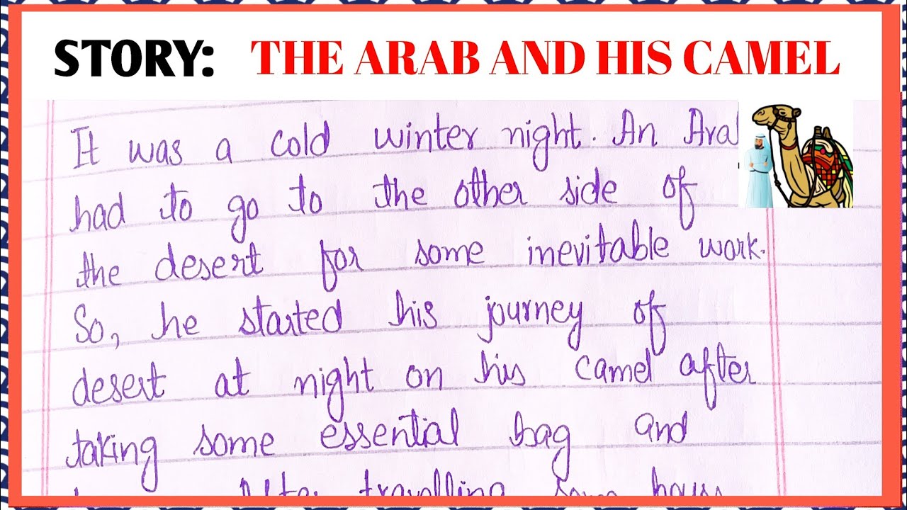 An Arab and His Camel Story in English #story #writing 