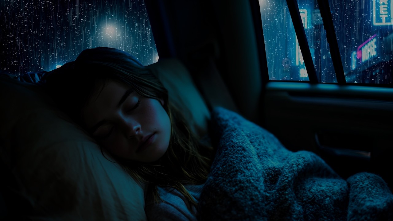 Heavy Rain Sounds for Sleeping 🌧️ 3 Hours Cozy Car Window Ambience, No Music, ASMR