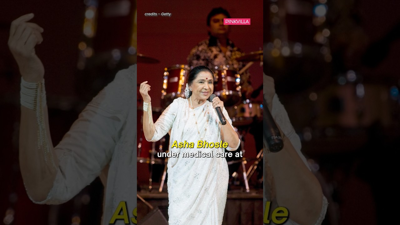 Asha Bhosle under medical care at Breach Candy Hospital after cardiac arrest #shorts #ashabhosle