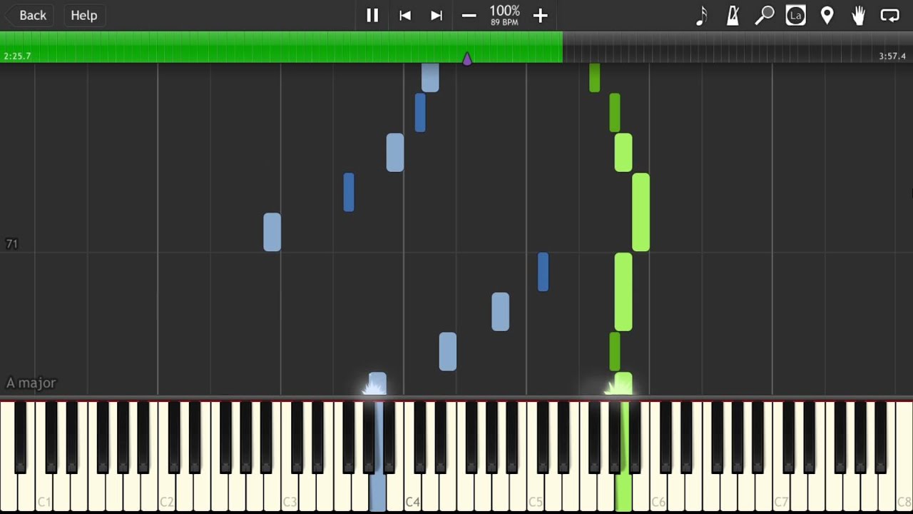 言の葉の庭 - A Silent Summer [Piano Tutorial] (Synthesia)