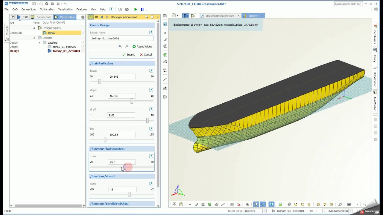 CAESES for Rhino like Grashopper example