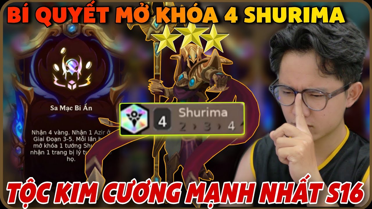 MẸO MỞ KHÓA 4 SHURIMA TỘC KIM CƯƠNG SIÊU DỄ TRONG TFT MÙA 16 