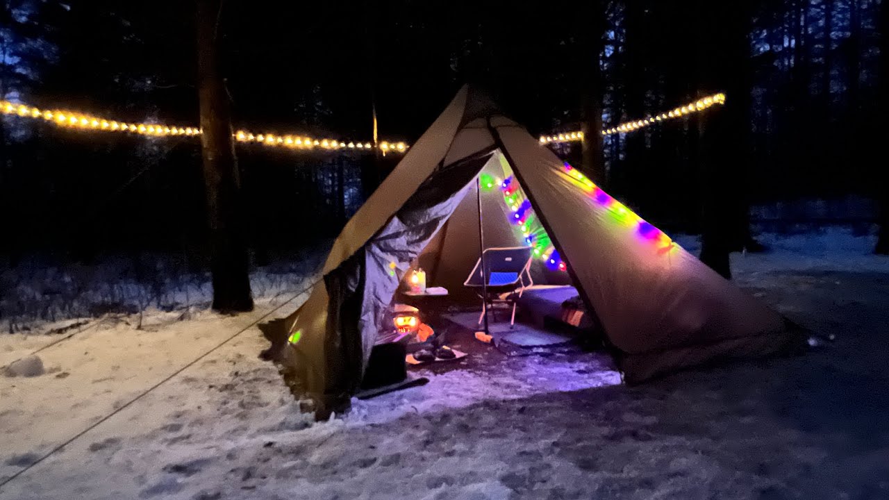 3rd trip hot tent camping in a Nature Hike Ranch Fire 10x10