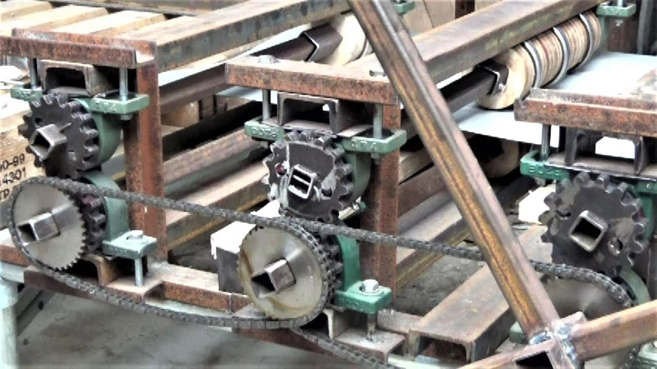 Изготовление машины для производства самодельного гофрированного железа (новый тип!)