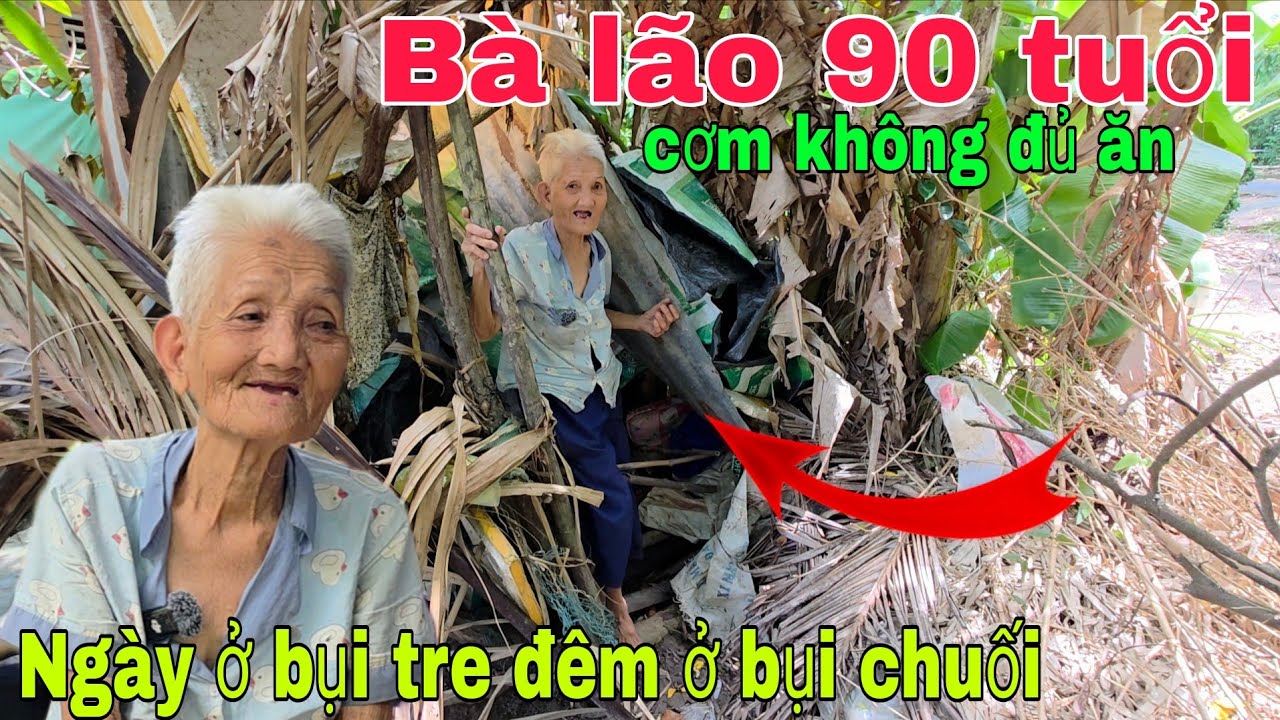 Bà lão 90 tuổi cơm không đủ ăn áo không đủ mặc ngày ở bụi tre đêm ở bụi chuối vì đâu nên nỗi 