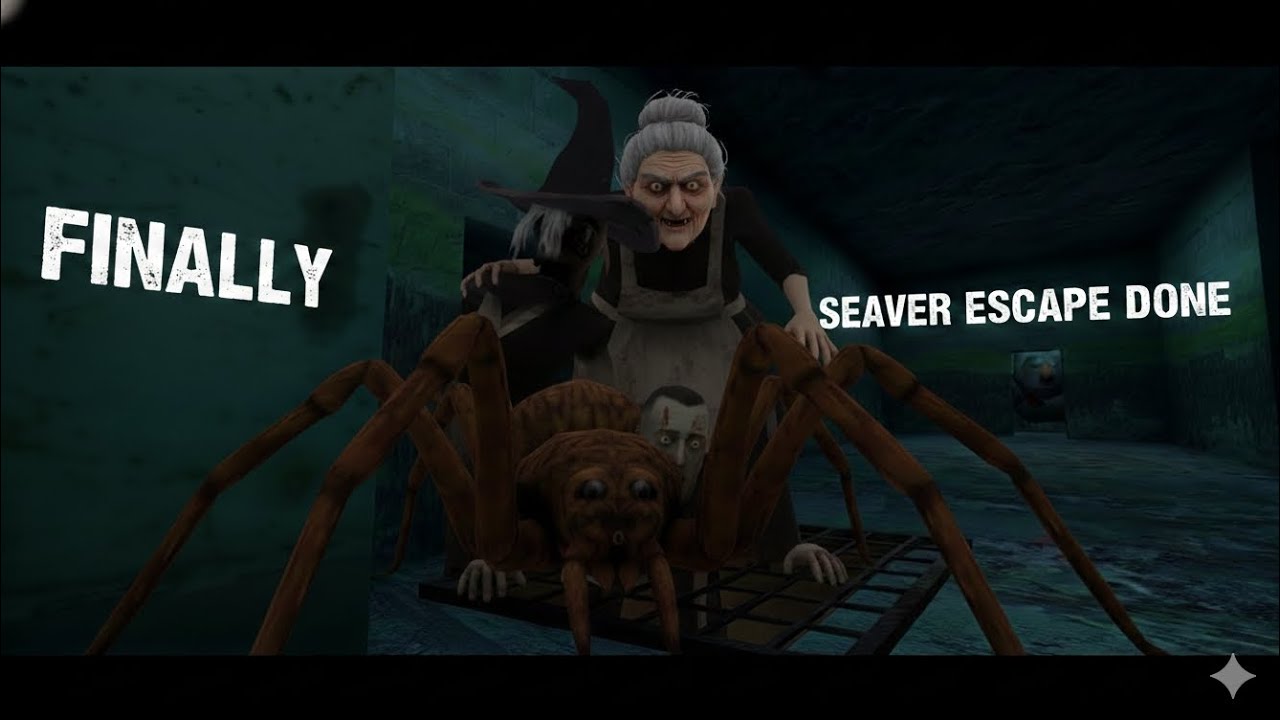 FINALLY BHOOTIYA GRANNY KE GHAR SE SEVER ESCAPE HO GYA ! GRANNY HORROR GAMEPLAY 