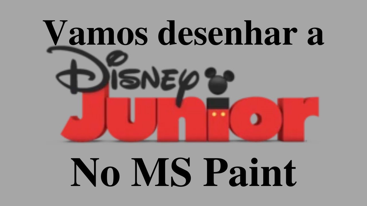 Como desenhar o logo da Disney Júnior no Microsoft Paint