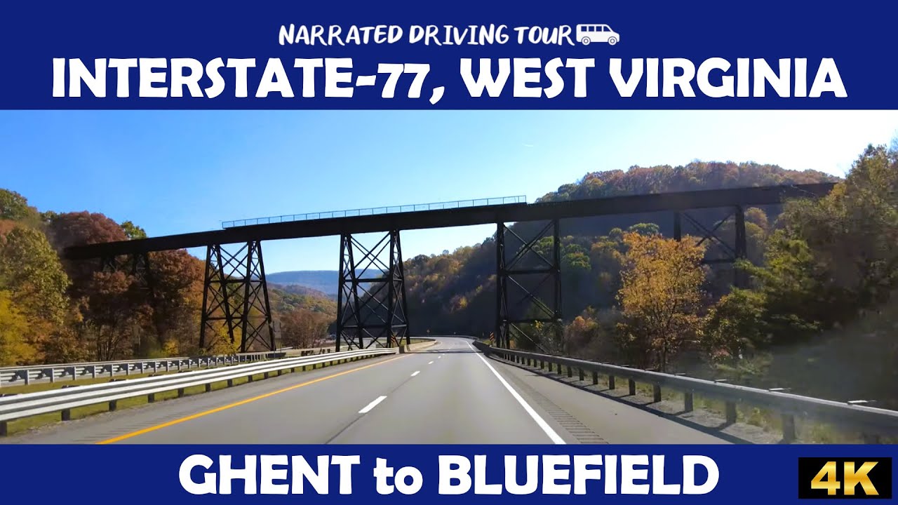 🍂🛣️  Interstate 77 | West Virginia! 🍁🌄4K Drive