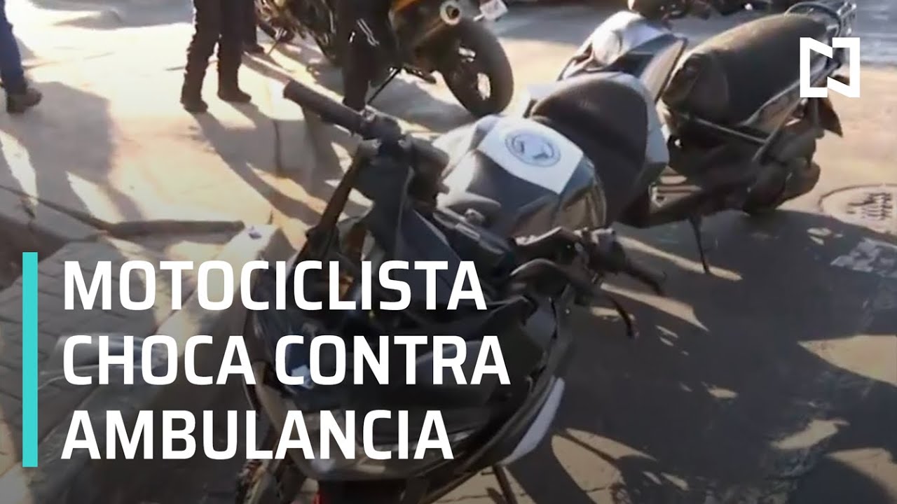 Ambulancia choca contra un motociclista en la alcaldía Venustiano Carranza - Expreso de la Mañana