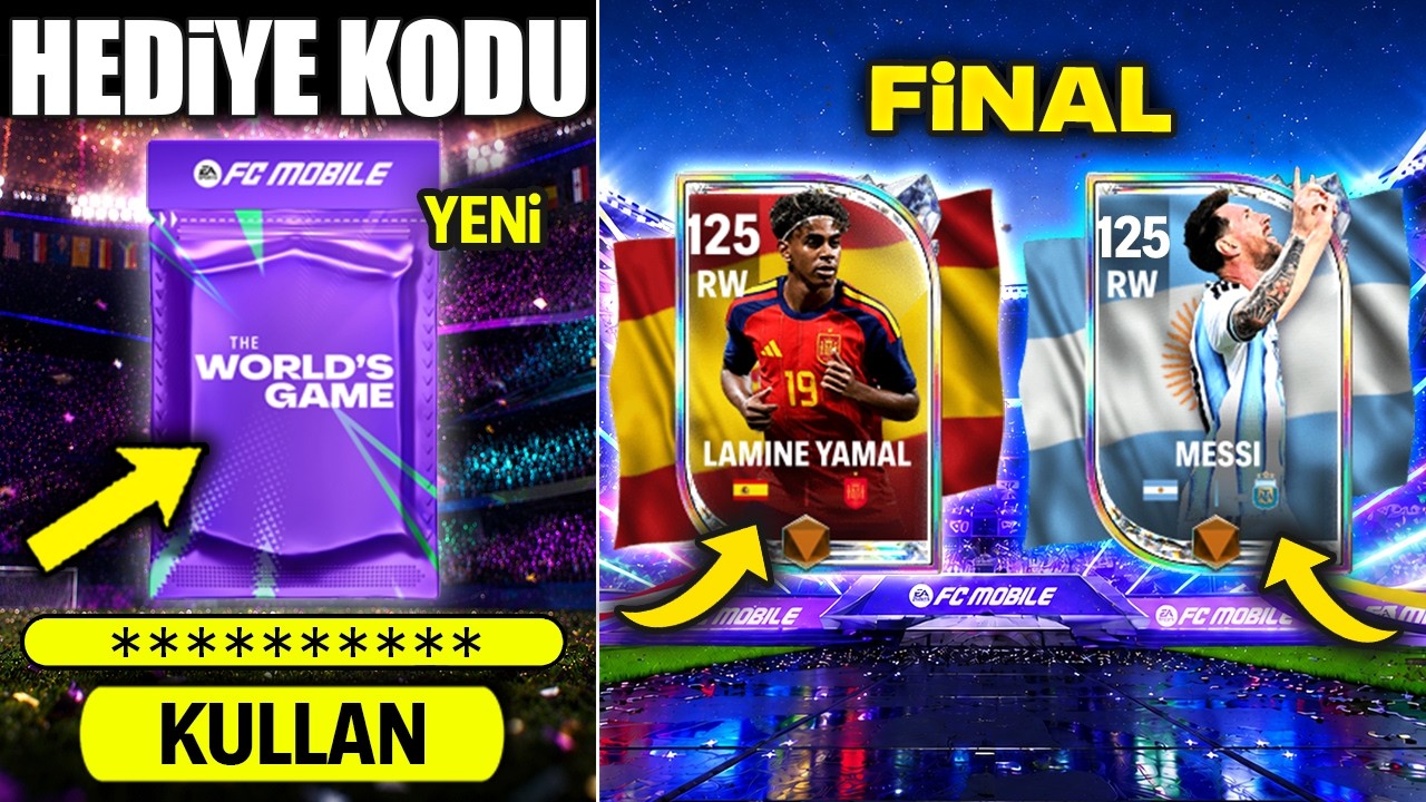 NOLUYOO D&Uuml;NYA KUPASI FİNALİ &Ouml;ZEL HEDİYE KODU GELDİ 😱 HEMEN KULLAN FC Mobile