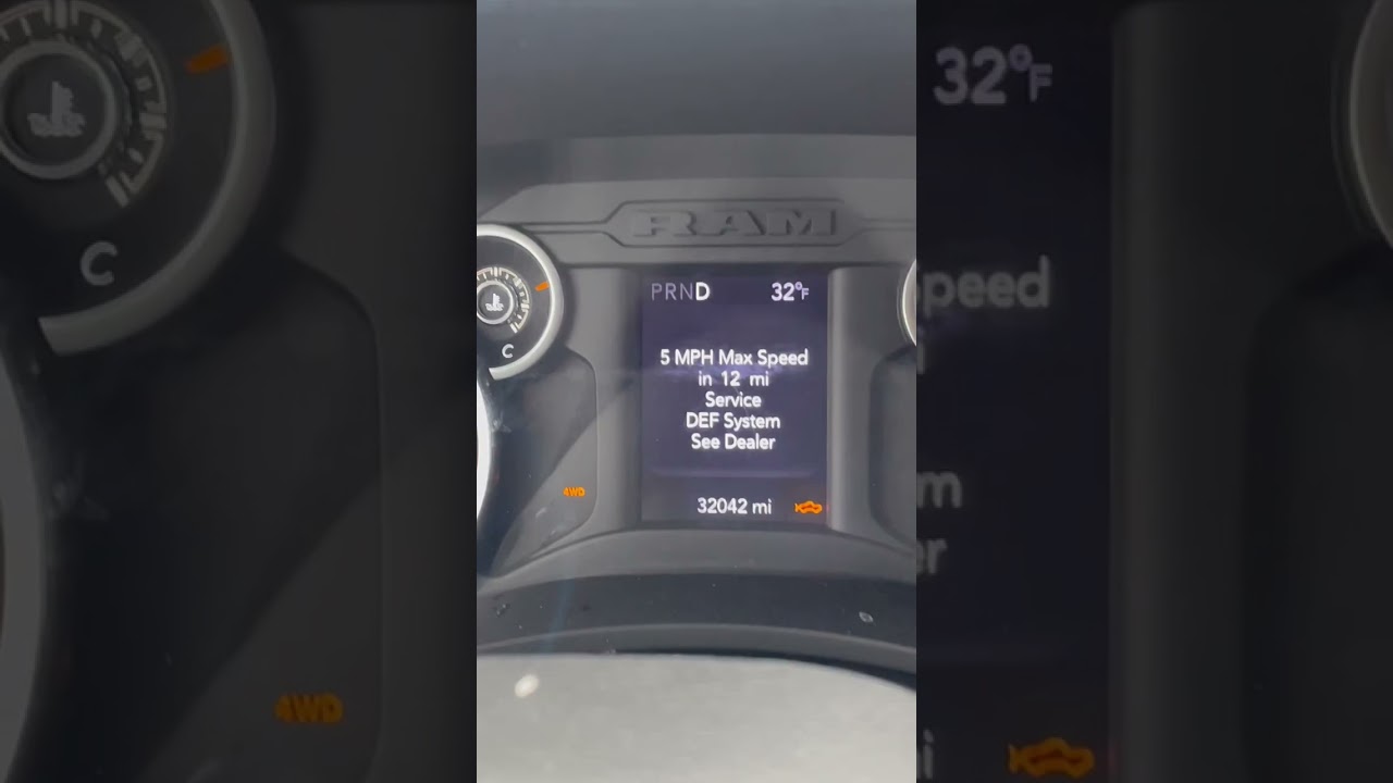 2020 ram cummins 5th gen limp mode. deff issues