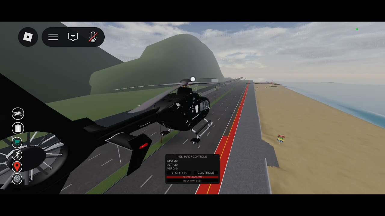 Dei um pião de helicóptero pelo Guarujá no Grau SP Roblox RP