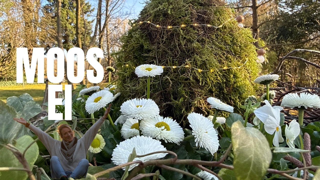 DIY Moosei für die Osterzeit 💚 Pflanzidee für den Balkon oder die Terrasse 💚