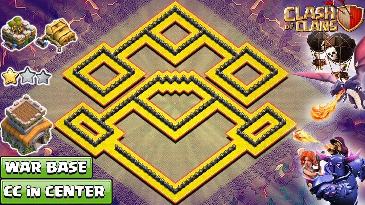 NEW Clash of Clans TH8 War Base 2018 that cover whole area | NEW TH8 Base &ndash; Clash of Clans 2018