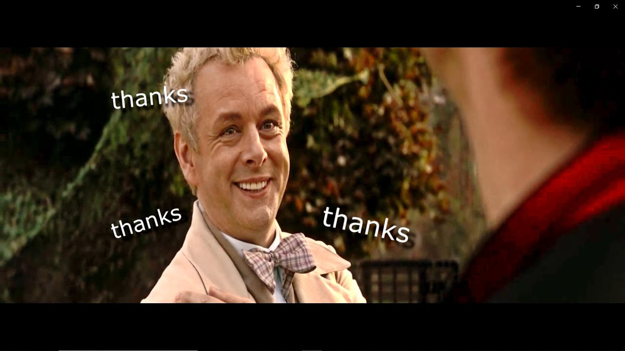 crowley and aziraphale being together without quarrels and disputes for 5 minutes