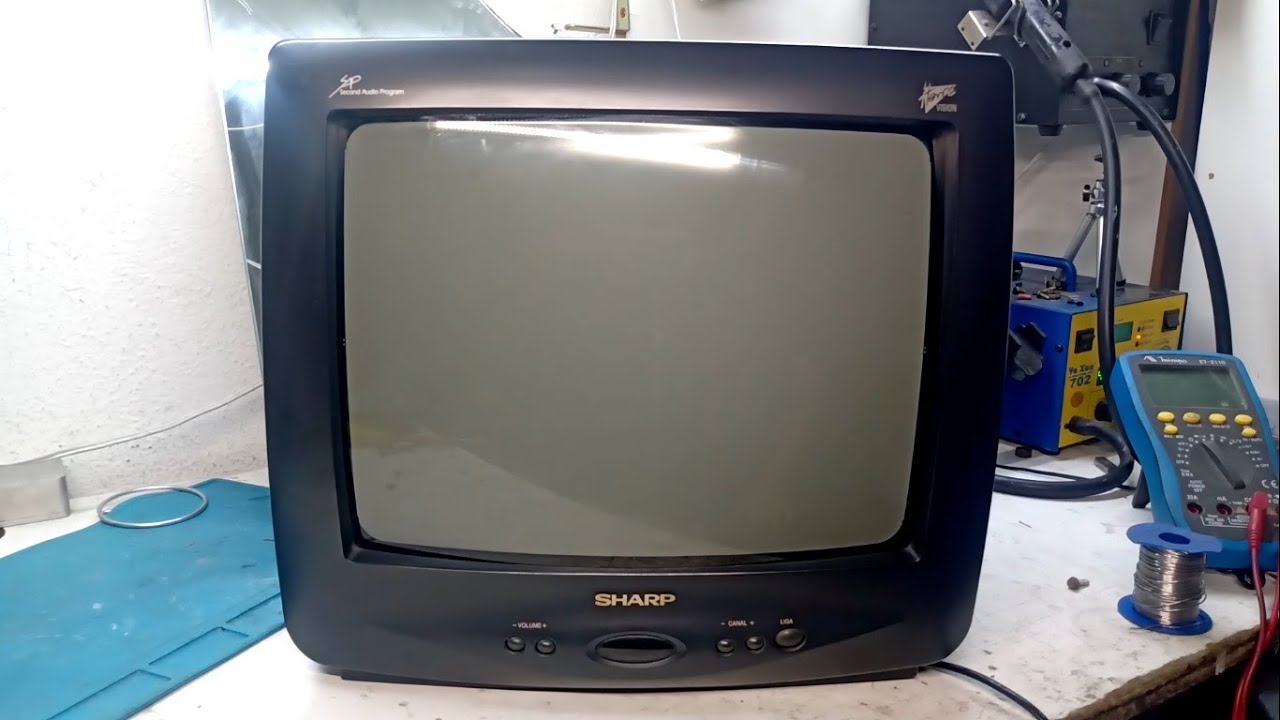 TV Sharp C-1453 Futuro Projeto MOD RGB!!!!  Conserto, Não Liga