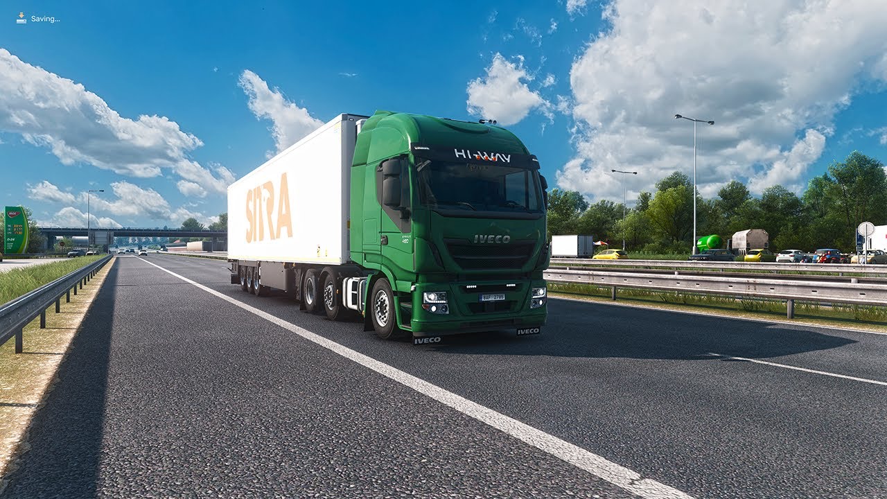 Euro Truck Simulator 2 | ETS2 1.55 | Iveco Stralis Hi-Way | Snowy Moon TAA | 4K