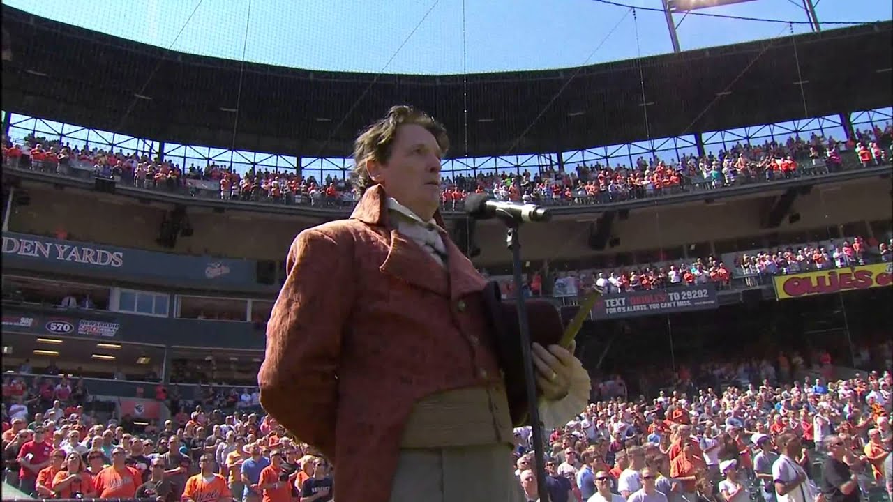 Eric Richardson singing our National Anthem at Oriole Park at Camden Yards in Baltimore, MD